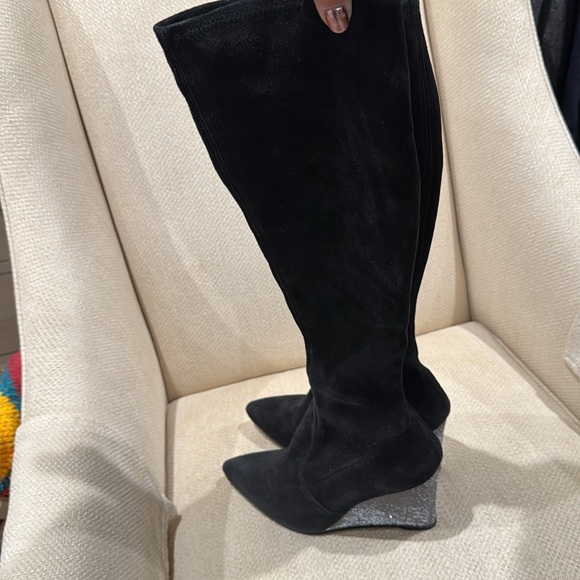 Stewart Weitzman Suede Leather Boots - Picture 4 of 8